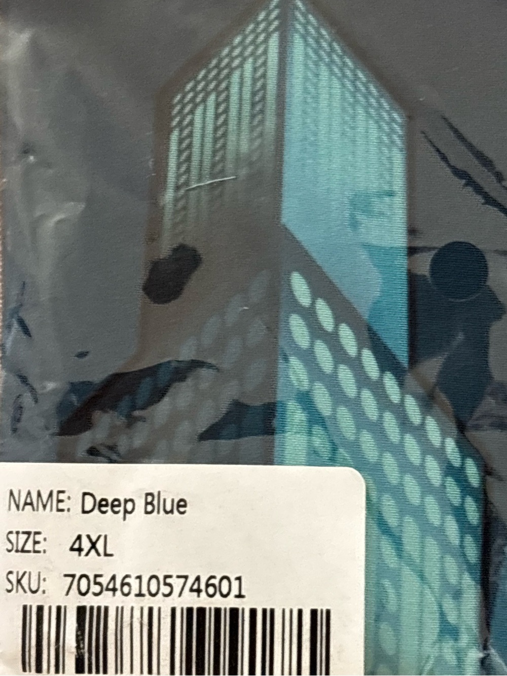 Retro Rifle Deep Blue Button Down - 4XL - Picture 10 of 10